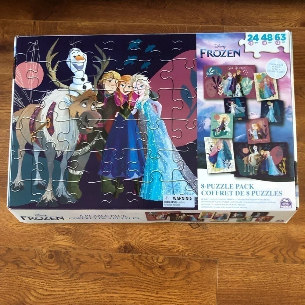 Disney Frozen multiple size 8 puzzle pack